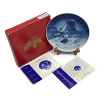 Bing and Grondahl Jule After 1996 Winter At The Old Mill Christmas Plate Box COA - £47.54 GBP