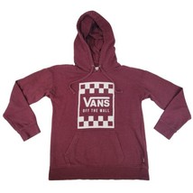 Vans Hoodie Medium Burgundy Red Off The Wall Hooded Sweatshirt Sweater S... - £23.29 GBP