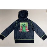 JUMPING BEANS Boys Minecraft Creeper Long Sleeve Hooded Shirt Size 4 Active - £5.76 GBP