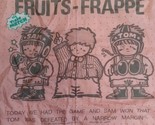 Vintage Shinsenbado Japan Fruits-Frappe Hankerchief Tom and Sam - $17.77