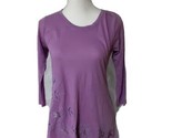 Logo By Lori Goldstein Women&#39;s Shirt, XXS, 3/4 Length Sleeves, Beaded, P... - $6.31