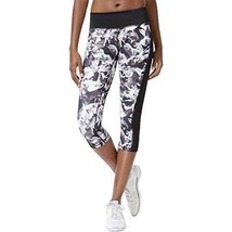 allbrand365 designer Womens Floral Cropped Athletic Leggings, X-Small - £27.89 GBP