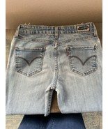 Women&#39;s Levis Mid Rise Skinny Leg Stretch Jeans Tag Size 4S 27x30 Distre... - $12.29