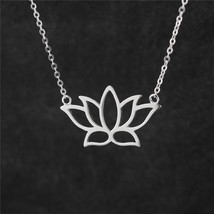 Flyleaf 925 Sterling Silver Buddhist Elements Lotus Flower Necklaces &amp; Pendants  - £18.39 GBP