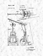 Caddy Golf Carts Patent Print - Gunmetal - £6.33 GBP+