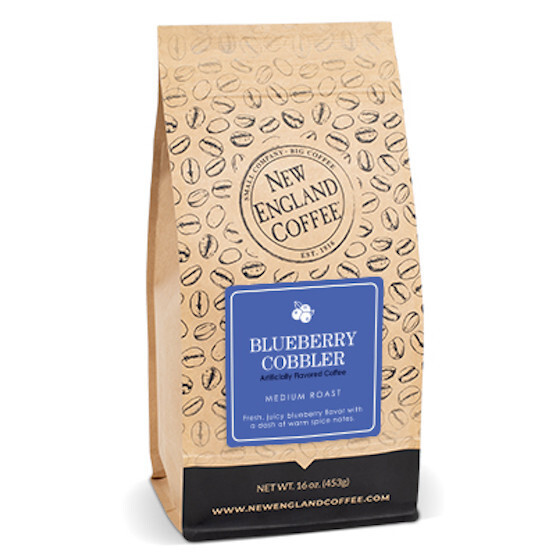 NEW ENGLAND COFFEE BLUEBERRY COBBLER WHOLE BEAN COFFEE 16OZ - $17.50