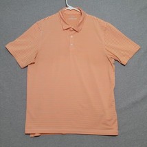 VINEYARD VINES Mens Polo Shirt Size L Large Coral Striped Short Sleeve C... - $32.87