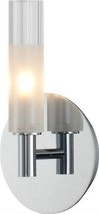 Wall Sconce KALCO LORNE Casual Luxury Hexagonal 1-Light 3000K Bulb Chrome Clear - £716.50 GBP