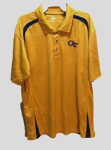 Georgia Tech Yellow Jackets NCAA Vintage 90s Team Logo Sewn Mango Polo Shirt XL - $22.93