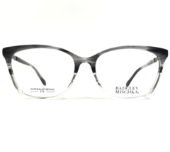 Badgley Mischka Eyeglasses Frames Maelie IF Grey Horn GYHO Clear 55-16-140 - £44.10 GBP