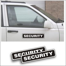 2X Magnet Magnetic Sign SECURITY police guard patrol alarm car truck veh... - £19.92 GBP