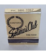 Vintage Matchbook Sportsman&#39;s Club CA Cigarette Matches Struck VTG Match... - $3.51