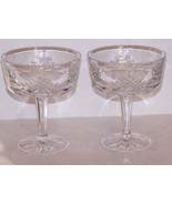 STUNNING SIGNED GORHAM CRYSTAL CHANCELLOR PAIR OF CHAMPAGNE/TALL SHERBET... - $18.80