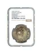 1949 China S$1 Dólar Sinkiang L&amp;M-842 Base Puntiaguda 1 por NGC como DET... - €1.426,74 EUR