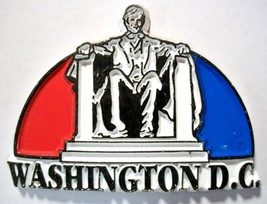 Lincoln Memorial Washington D.C. 4 Color Collage Fridge Magnet - £4.78 GBP