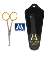 MILLERS FORGE GOLD EYE/EAR/NOSE BLUNT Safety Tip 4" SHEAR Scissor*Pet Grooming - $27.99