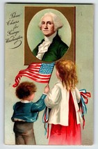 George Washington Patriotic Postcard Ellen Clapsaddle Unsigned Children 51646 - £11.70 GBP