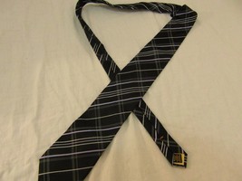 Donald J. Trump Signature Collection 100% Silk Black Purple Tie &amp; Protec... - $38.69