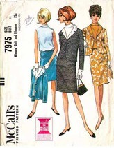Vintage 1965 Misses' SUIT & BLOUSON McCall's Pattern 7975-m Size 12 - £9.59 GBP