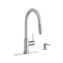 New Open Box Paulina Single-Handle Pull-Down Kitchen Faucet w/ Soap Disp... - $918.52 MXN