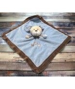 Carter&#39;s Lovey Puppy Dog Woof Security Baby Blanket Rattles Satin Blue a... - £13.34 GBP