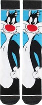 Men&#39;s Looney Tunes Sylvester The Cat Crew Socks Light Blue - $13.72