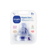 New MAM Size 1 Slow Flow Bottle Nipple 0+ Months 2 Pack - $131.75 MXN