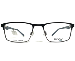 Flexon Junior Eyeglasses Frames J4002 001 Black Blue Rectangular 50-18-135 - £32.84 GBP