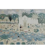 Eugenia Louis Village Church Scene San Miguel de Allende - Mexico Naif A... - $519.74