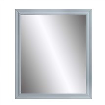 Gaines 34&quot;x39&quot; Mirror, Gray High Gloss Finish - $162.00