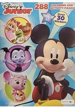 Disney Junior 288 Coloring and Activity Pages Book with Stickers, New - £6.86 GBP
