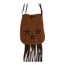 Lot of 4 Handmade Leather Pouches Beaded Fringe Native Style Medicine Bags vtg image 9