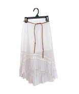 D-signed by Disney White Cotton Gauze Lace Trimmed Skirt Girls Size Small - $16.83