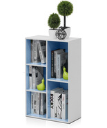 LUDER Book Shelf, 5-Cube Bookshelf, Reversible Bookcase, 9.4&quot; X 19.5&quot; X ... - $55.70