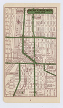 1951 Original Vintage Map Of Grand R API Ds Michigan Downtown Business Center - £15.31 GBP