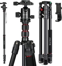 2022 New 80&quot; Camera Tripod, DSLR Tripod for Travel, Professional Aluminum 360 - £73.35 GBP