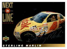 1995 Upper Deck Electric Silver #113 Sterling Marlin&#39;s Car NM-MT - £2.34 GBP