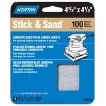 Norton 4.5X4.5 Stick&amp;Sand Sheet 100 5452 - $17.78