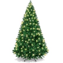 Christmas Tree Premium Artificial Pre-Lit Pine W/ 1,000 Tips, 250 Lights - £116.99 GBP