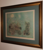 Mid Century Modernist Abstract Impressionist Japanese Etching Shoichi Hasegawa - £1,065.81 GBP