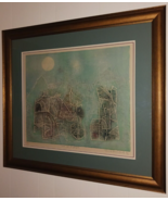 MID CENTURY MODERNIST ABSTRACT IMPRESSIONIST JAPANESE ETCHING SHOICHI HA... - £1,061.16 GBP