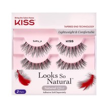KISS Looks So Natural False Eyelashes Double Pack, Lightweight &amp; Comfort... - £8.89 GBP
