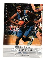 2008-09 Upper Deck First Edition #196 Brendan Haywood Washington Wizards - £2.31 GBP