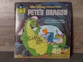 Walt Disney Petes Dragon Read Along Story Book and Record #369 Vinyl 1977 33 RPM - £9.54 GBP