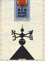 Red Bone Alley Restaurant &amp; Bar Menu West Palmetto Florence South Carolina - £17.28 GBP