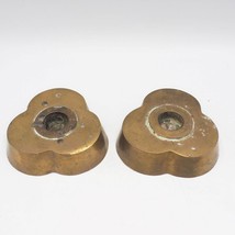 Pair of Brass Candle Holders Andrea by Sadek made in India - £15.52 GBP
