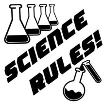 Science Rules! sticker VINYL DECAL STEM Physics Immunology Chemistry Mat... - £5.68 GBP