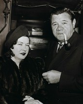 Babe Ruth &amp; Wife 8X10 Photo New York Yankees Ny Baseball Picture Close Up - £3.87 GBP