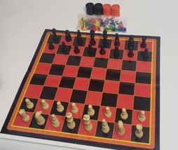 Game Gallery Chess, Checkers &amp; Chinese Checkers 3-in-1 Board Game Complete - $9.89