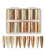 INSTANT FOIL Gold Hologram Design, 10 Rolls/ Case - €18,78 EUR